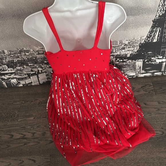 H&M Sparkling Red Kids Costume Dress - Picture 9 of 11